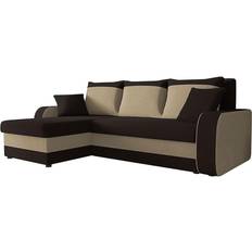 Guddarp Brown/Beige Sofa 230cm 4 Seater