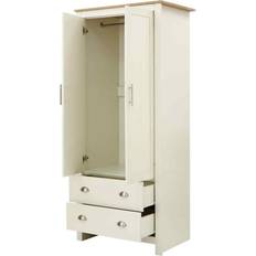 2 door wardrobe GFW Lancaster 2 Door 2 Cream Wardrobe