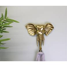 Glass Coat Hooks Geko Decorative Gold Elephant Coat Hook