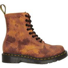 Dam - Orange Snörkängor Dr. Martens 1460 Pascal Burnt Grunge Tie Dye Boot