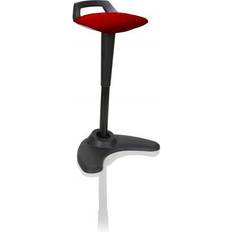 Red Bar Stools Dynamic Sit-Stand Bar Stool