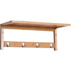 Bambú Percheros Homcom Bamboo Shelf 831-198 Bamboo Coat Hook