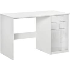 Homcom High Gloss Computer White Writing Desk 60x120cm