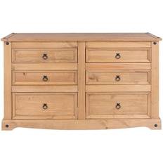 Pines Chest of Drawers Core Products Halea Natural Chest of Drawer 132.1x83.4cm