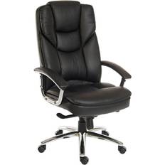 Leathers Office Chairs Teknik Skyline Black Faced Executive Office Chair