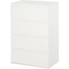 Homcom 4 Drawers White Chest of Drawer 55x80cm
