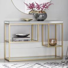 Beige Tables Console Crossland Grove Stylish - Champagne Table Console