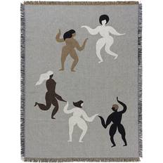 ferm LIVING Free Tapestry Blanket Tæppe Grå (170x120cm)