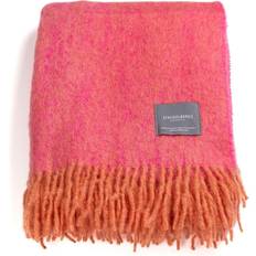 Stackelbergs Mohair Tæppe Pink, Orange (170x130cm)