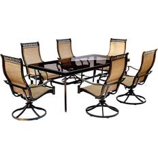 Rust free patio furniture Hanover MONDN7PCSWG Monaco Patio Dining Set