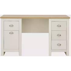 Oak - Wood Writing Desks GFW Study Cream Writing Desk 45x135cm