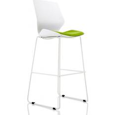 Green Bar Stools Dynamic Florence White Frame High Bar Stool