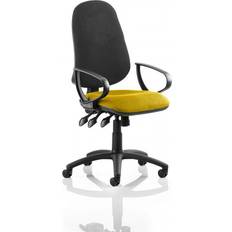 Yellow Office Chairs Dynamic Permanent Contact Loop Plus Office Chair