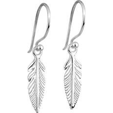 Örhängen äkta silver Elli dam smycke äkta smycke örhängen örhängen fjäder boho hippie sterlingsilver 925