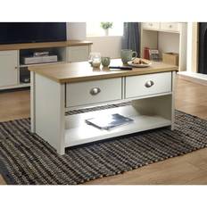 Freemans Lancaster 2 Drawer Grey Coffee Table 55x99cm