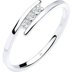 Diamantring Elli Diamore Dam 925 Sterling Silver 0,06 ct Diamantring Silver, M, colore: Vitt, cod. 0609722413_52