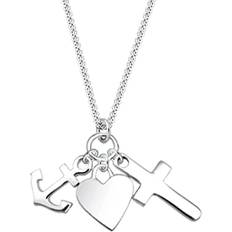 Elli 925 sterlingsilver Xilion slipat halsband med längd