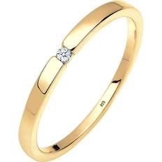 Smycken Elli Diamore dam solros förlovningsring 925 sterlingsilver med briljant slipning diamant 0601532318 silver, colore: Guld, cod. 0601532318_56