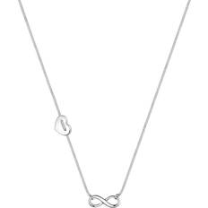 Smycken Elli Halsband hjärta Infinity Infinity Infinity Symbol 925 silver, 450