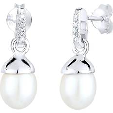 Elli Precious Freshwater Cultured Pearl Earrings - Sterling Silver
