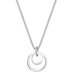 Necklace women Elli Necklace Women Circle Plate Pendant Filigree - 925 Sterling Silver