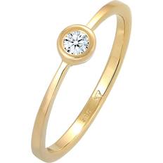 Elli Diamore damring förlovningsring 585 gult guld diamant (0,06 ct) Gult guld, (16.6) colore: Vit, cod. 0601671314_52