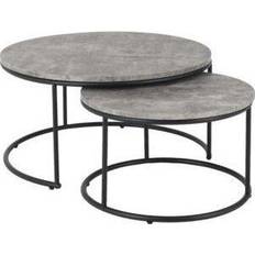 Concrete Coffee Tables SECONIQUE Athens Coffee Table 77cm 2pcs