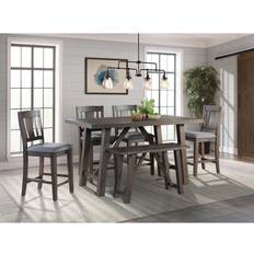 Dining Sets Picket House Furnishings Carter 6-piece Rustic Dining Set