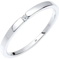 Diamantring Elli Diamantring För Kvinnor Förlovningsring - 925 Sterlingsilver