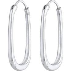 Elegant premium Ohrringe Creolen Oval Elegant Zeitlos 925 Silber Elli Premium Silber 1011463597