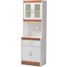 Brown Storage Cabinets Baxton Studio Laurana Storage Cabinet