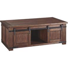 Ashley Black Coffee Tables Ashley Signature Budmore Farmhouse Coffee Table