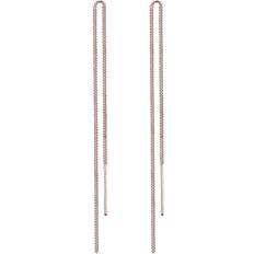 Elli Women's 925 Sterling Silver Rose Gold Filigree Elegant Pull Through Earring