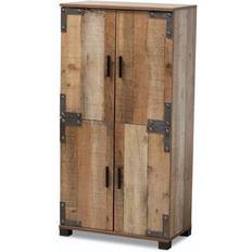 Baxton Studio Cyrille Brown Storage Cabinet 118.1x63cm