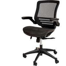 Transparent Office Chairs Flash Furniture Warfield Mid-Back Office Chair