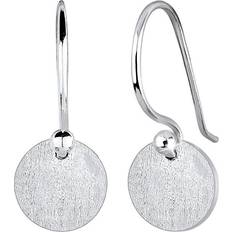 Örhängen äkta silver Elli dam äkta smycke örhängen cirkel geo trend basic matt 925 sterlingsilver silver, colore: silver, cod. 0304242117