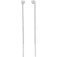 Women's Earring Dangle Globe Basic Geo - 925 Sterling Silver