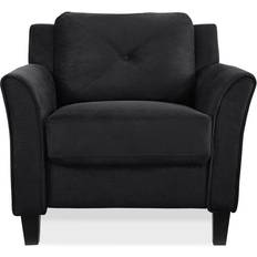 Black - Relaxing Chairs Armchairs Lifestyle Solutions Harrington Black Armchair 32.7"