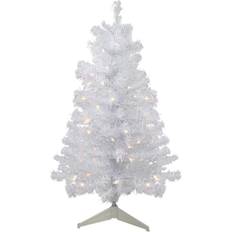 Christmas lights outdoor Northlight 3 Pre-lit Rockport White Pine Artificial Clear Lights Christmas Tree