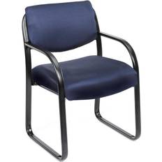 Casters Armchairs Boss Office Products B9521-BE Blue Guest Armchair