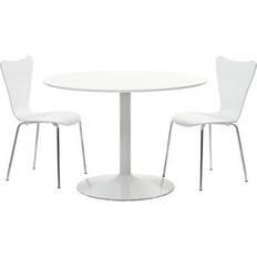 Modway White Dining Sets modway Revolve EEI-887 3 Dining Set