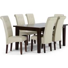 Leathers Dining Sets Simpli Home Cosmopolitan Collection Dining Set