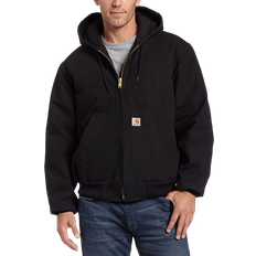 Men's carhartt jacket Carhartt Men's Quilted Flannel Lined Duck Jacket - Black