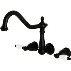 Kingston Brass KS1280PL Wall Mount Kitchen Faucet Matte Black Matt black