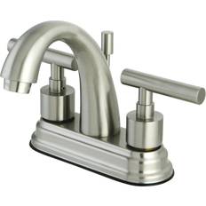 Taps Kingston Brass KS8618CML 4 in Centerset Bathroom Faucet Brushed Nick
