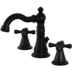 Kingston Brass Fauceture FSC1970AAX American Classic 8 in Widespread Bathroom Faucet Matte Black Black