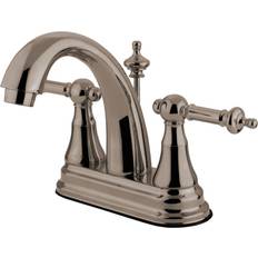 Taps Kingston Brass KS7618TL 4 in Centerset Bathroom Faucet Brushed Nicke Brushed Nickel