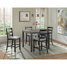 Gray Dining Sets Picket House Furnishings Kona Dining Set 42x42" 5