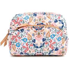 Vera Bradley Large Cosmetic Makeup Organizer Bag, Enchanted Mandala-Recycled Cotton