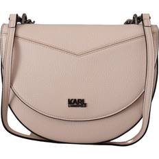 Karl Lagerfeld Women Crossbody Bags Karl Lagerfeld Light Pink Mauve Leather Shoulder Women's Bag